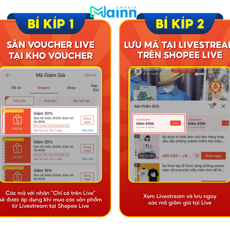 voucher shopee live