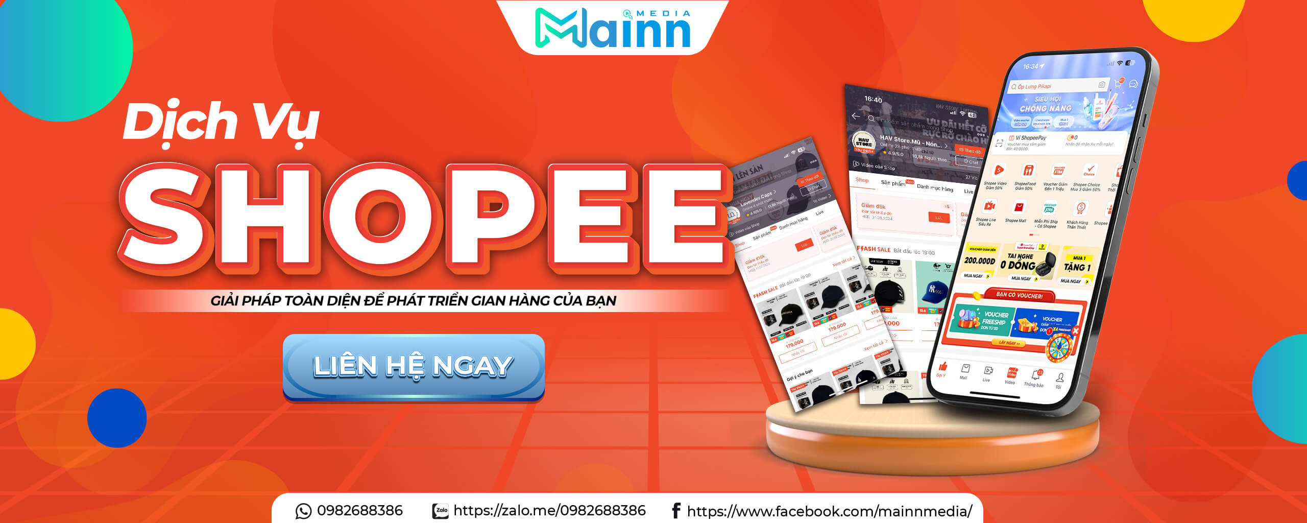 Baner Mainn Media Shopee