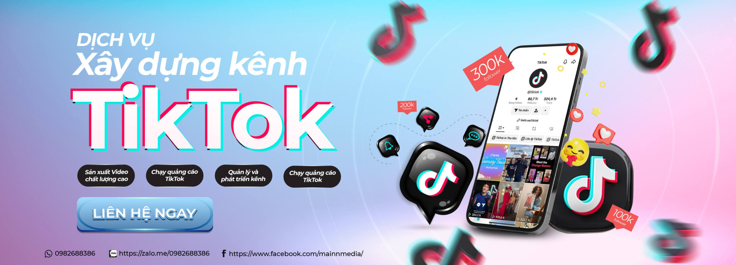 Banner Dich Vu Xay Kenh Tiktok Mainn Media scaled