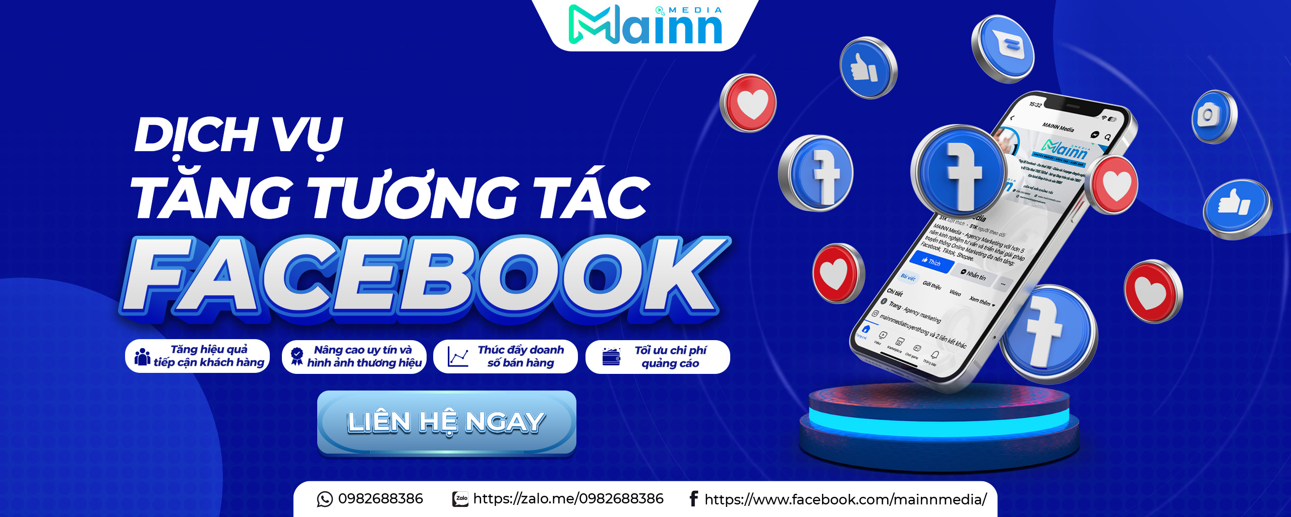 Banner dich vu tang tuong tac Facebook Mainn Media