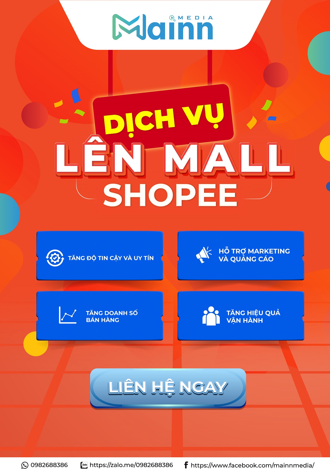 banner dich vu len mall shopee mobile