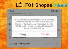 Thanh toán không thành công F01 Shopee