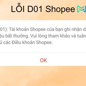 không vào được Shopee lỗi D01