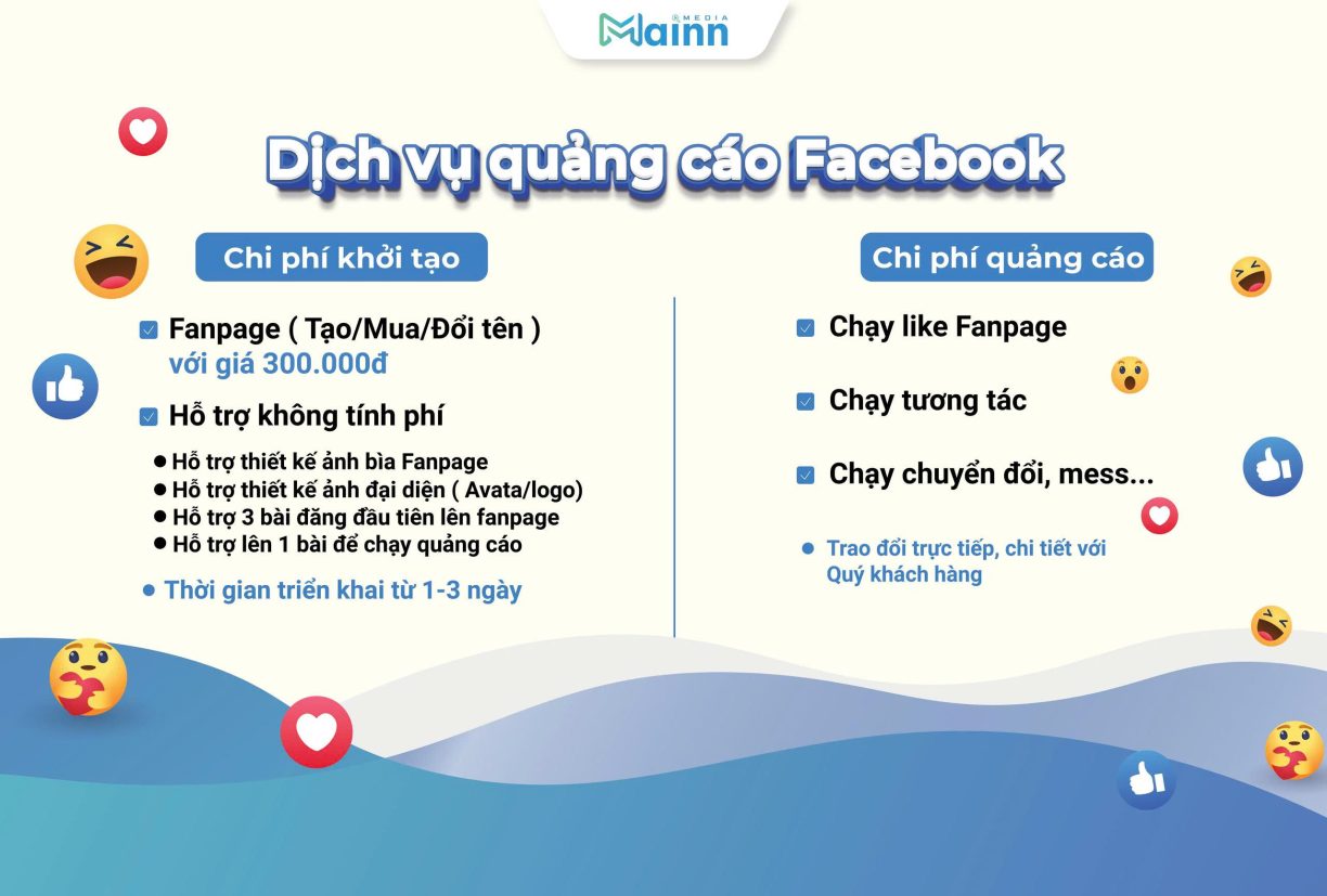 Bảng giá dịch vụ quảng cáo Facebook chi tiết mới nhất