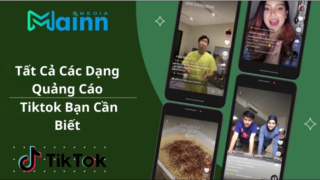 hình thức quảng cáo TikTok