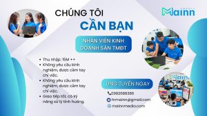 Mainn Media tuyển dụng nhân viên kinh doanh sàn TMĐT