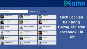 lọc bạn bè Facebook không tương tác