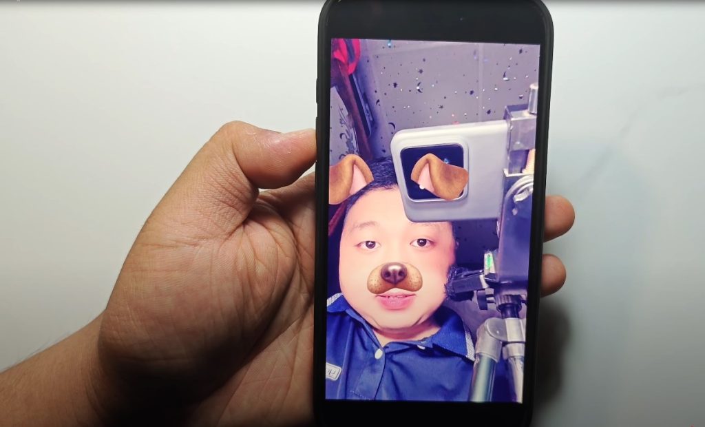 chụp ảnh bằng Tiktok