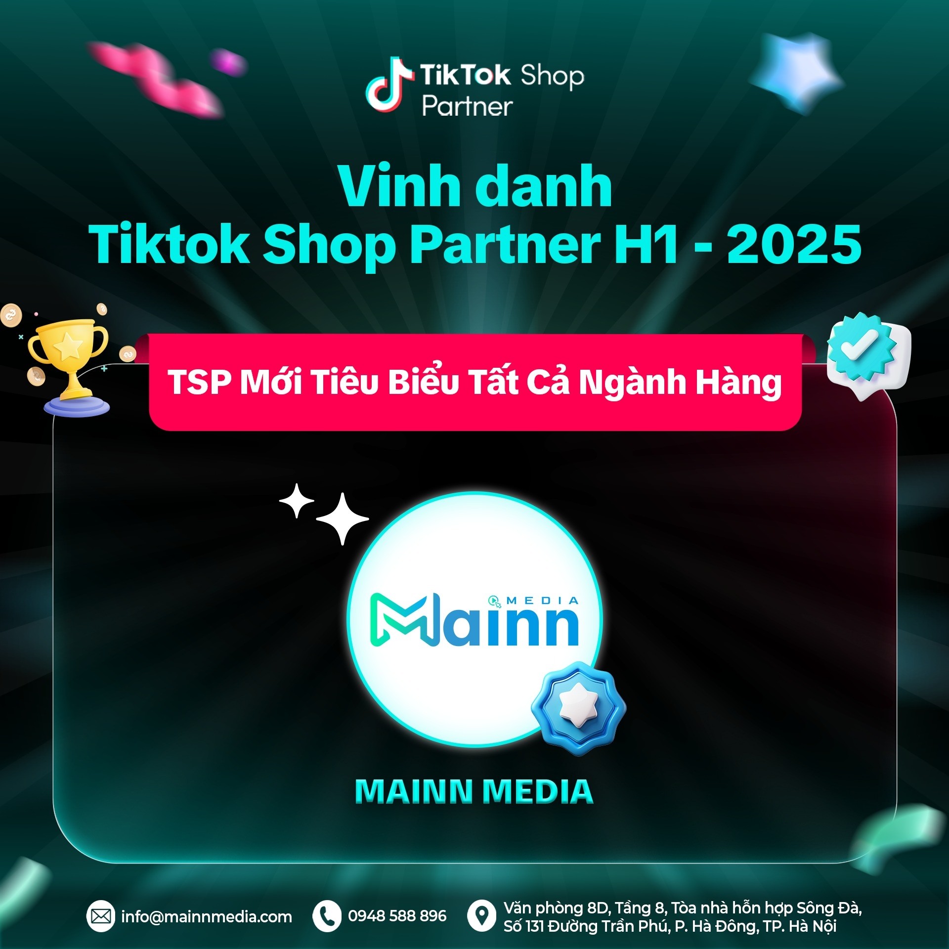 TikTok Shop Partner vinh danh Mainn Media H1-2025