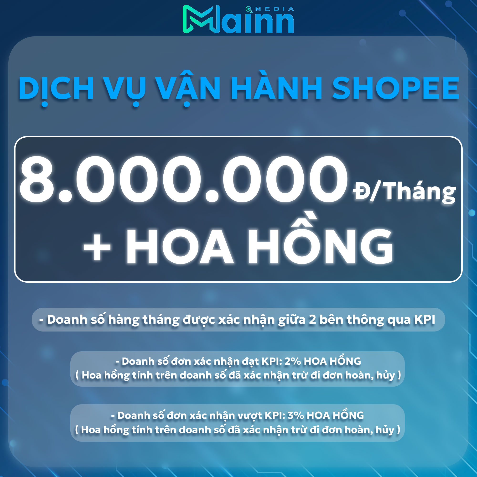 Bảng giá dịch vụ vận hành