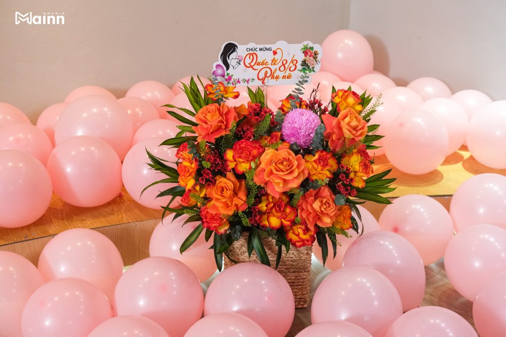 Không gian ngập tràn sự ngọt ngào