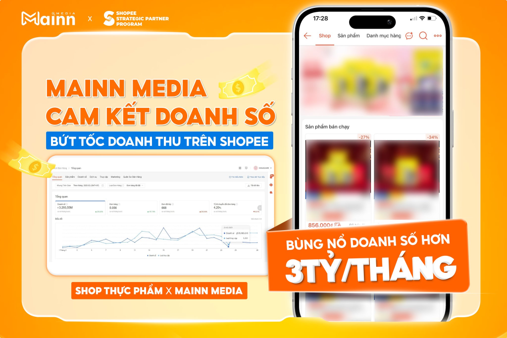 Mainn Media triển khai giải pháp vận hành Shopee trọn gói